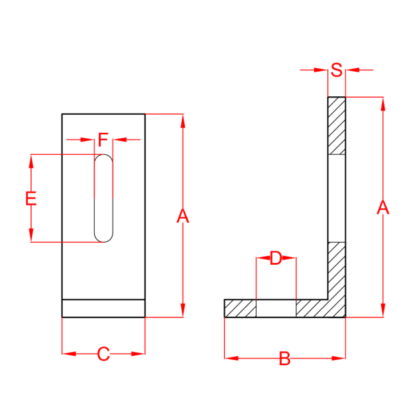 2-Holes Strut 90° Connector - Image 2