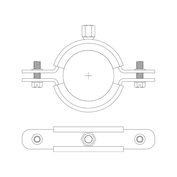 Rubber Lined Split Clamp - Image 2