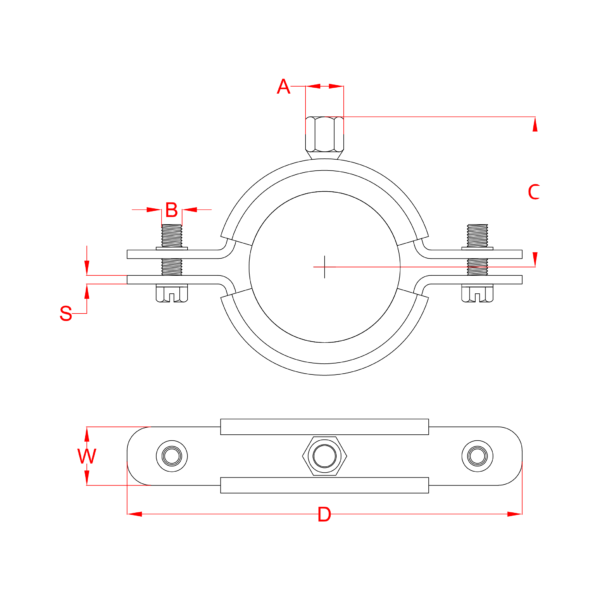 Rubber Lined Split Clamp - Image 3